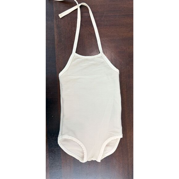 Kid Wild Euro Brand Baby Girl Ribbed Onepiece Bathing Suit - Picture 1 of 5